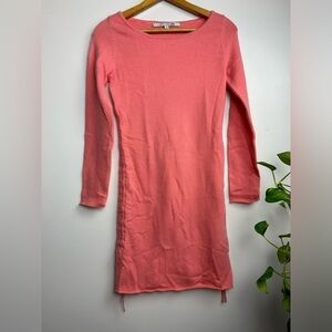 VTG y2K Rezrekshn by Esther Chen Cashmere Pink peach Dress S Natural old money